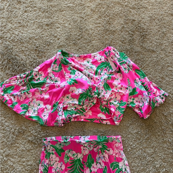 Lilly Pulitzer Pink Floral Set - Picture 3 of 8